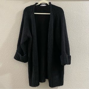 Zara Black Oversized Cardigan
